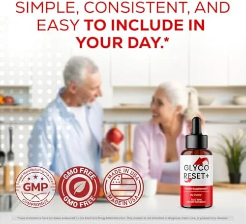 Glyco Reset blood sugar drops as part of an everyday kitchen and mealtime routine