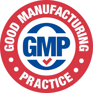 Good Manufacturing Practice seal on the Glyco Reset artwork